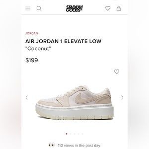 NWT Women’s air Jordan Elevate low